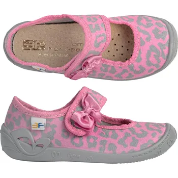 Dívčí bačkory 3F Freedom for feet 3F PAPUČKY dívčí Atena 4A3/18 růžový leopard Velikost: 33