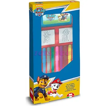 Dětské razítko Kreativní sada 21603 Tlapková patrola srazítky fixi a příslušenstvím