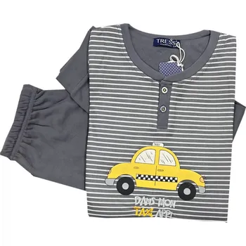 C-Lemon Chlapecké flanelové pyžamo - Tress ride Barva: Šedá, Velikost: 15-16 let (vel.172-178) - vel. M