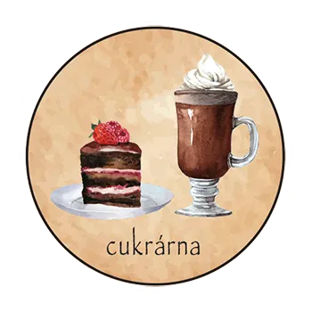 magnetka pro dítě Slon Pamatovák Cukrárna