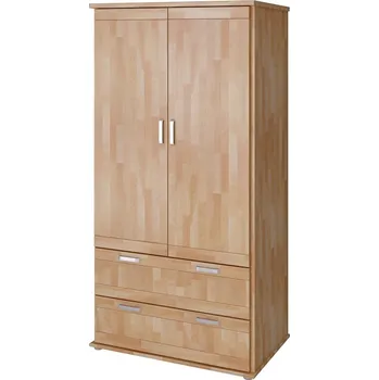 Šatní skříň Relax-postele.cz Alfa 2D | Skříň Alfa 2D 95 cm bílá