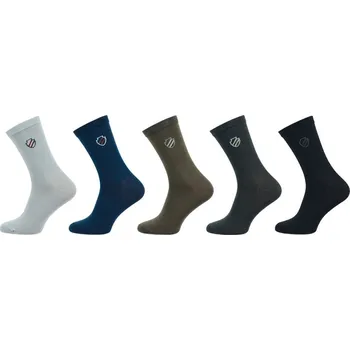 Pánské ponožky Novia Ponožky pánské vzor Erb - balení 5 párů 1055A Barva: mix barev, Velikost: 30-31, Balení: 5 párů