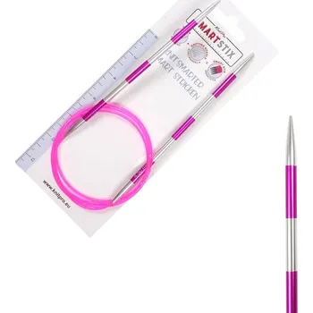 Nástroj na niť a příze Pevné kruhové jehlice SmartStix 100cm 4,5mm
