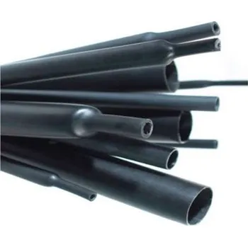 Smršťovací bužírka s lepidlem 6,4mm - 10m balení tepelně smršťovací bužírky 6,4mm, smrštění 3:1, barva černá