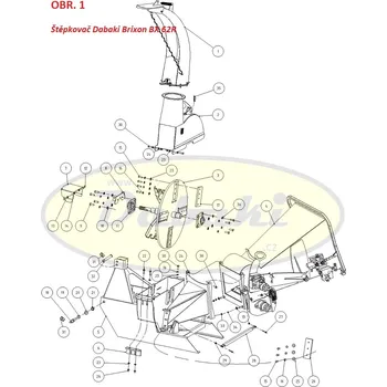Drtič větví 1 - 18 - čep závěsu štěpkovače - II. Kat. BX 62S, BX 62R