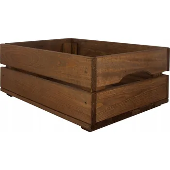 Úložný box Dřevěná bedýnka SD-2-40X30, Hnědá