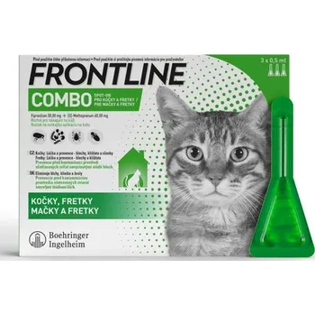 Lék na bolest, zánět a horečku Frontline Combo spot-on cats a.u.v. sol 3 x 0,5 ml