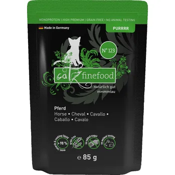 Krmivo pro kočku catz finefood Purrrr N° 123 – koňské maso, 8 × 85 g