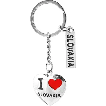 Klíčenka Slovakia Srdíčka (Přívěsek na klíče Slovakia)