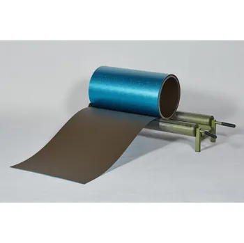 Plech PREFA hliníkový plech Prefalz 0,70 x 650 mm Vojenská hnědá - khaki P.10 stucco (RAL7013)