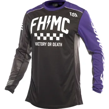 Moto dres Fasthouse Grindhouse Royale Jersey Black Purple Velikost: M