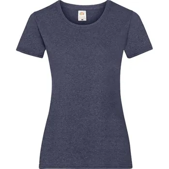 Dámské tričko Fruit of the Loom Dámské triko 61-372-0 Vintage Heather Navy XS