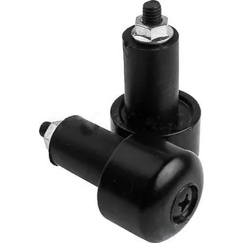 závaží koncovka řídítek skútru - černé hladké