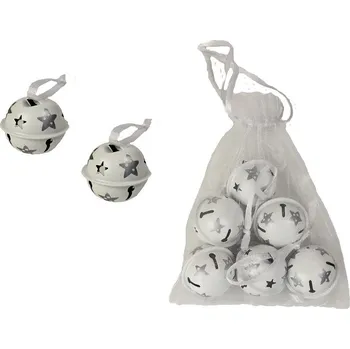 Vánoční dekorace Rolnička kovová 6 ks K1916