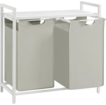 Koš na prádlo Koš na prádlo File 92L bílo-šedý