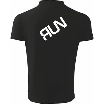 Pánská košile Run - Polokošile pánská Pique Polo 203 - 5XL ( Černá )