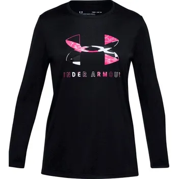 Dívčí tričko Dívčí tričko Under Armour Tech Graphic Big Logo LS T-Shirt-BLK M