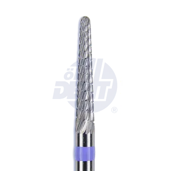 Fréza jemná tvrdokovová fréza se spirálovým břitem, kónus, zaoblený | do násadce | 500 104 194 134 023