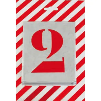 Speciální papír Šablony patkové čísla - sada 10 čísel pozink plech 0,2 mm 100 mm (c)