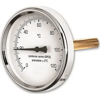 Kuchyňský teploměr Teploměr axiální - 0 °C až +120 °C, zadní napojení 1/2˝M, D 63/L 50mm IVAR.TP 120 A
