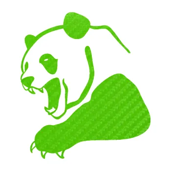 Samolepící dekorace SAMOLEPKA Panda 010 levá (58 - 3D karbon zelený kawasaki) NA AUTO, NÁLEPKA, FÓLIE, POLEP, TUNING, VLASTNÍ TEXT, TISK, AUTOSAMOLEPKY.cz, POLEPY, OBRÁZEK, LOGO, SAMOLEPKY