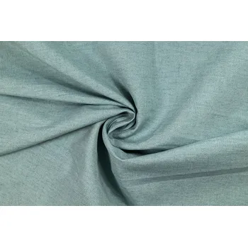 Bavlna režná 55 % bavlna / 45 % PES - 220 g/m2 Barva: modro zelená světlá