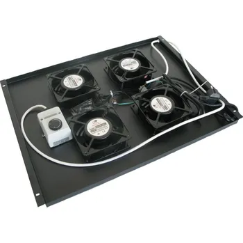 Elektroinstalační materiál Ventilační jednotka XtendLan SFAN804-BTERMO Ventilační jednotka, pro stojanové rozvaděče hloubky 800mm, 4x ventilátor s termostatem SFAN804-BTERMO