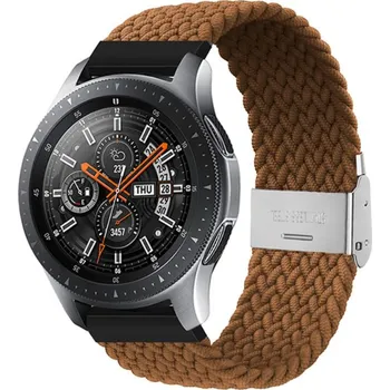 Příslušenství k chytrým hodinkám eses Pletený nylonový řemínek s přezkou 22 mm - Hnědý