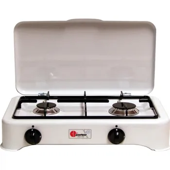 Turistický vařič Vařič dvouplamenný smaltovaný bílý