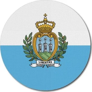 Vlajka Pelisport vlajka San Marino kulatá tisk ø 60 mm