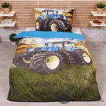3D povlečení 140x200+70x90 Traktor modrý