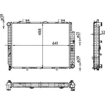 Chladič motoru Chladič, chlazení motoru BEHR HELLA SERVICE CR 309 000S