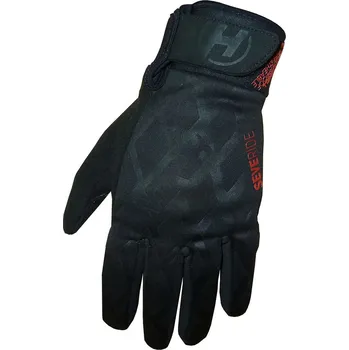 Cyklistické rukavice HAVEN Cyklistické rukavice dlouhoprsté - SEVERIDE - černá/červená