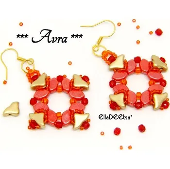 Korálek Náušnice Avra č. 1510 - stavebnice