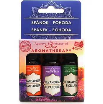 Vonný olej Altevita Set olejů Spánek a Pohoda + difuzér do auta zdarma