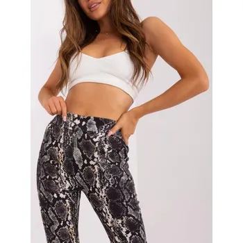 Dámské kalhoty Dámské kalhoty s nohavicemi 7/8 THRINDA černo-béžové