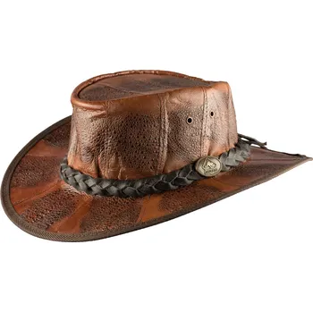 Klobouk Australský klobouk kožený - OUTBACK