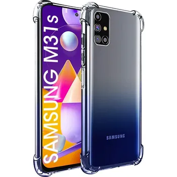 Pouzdro na mobilní telefon IZMAEL.eu Silikonové pouzdro se zesílenými hranami pro Samsung Galaxy M31S transparentní