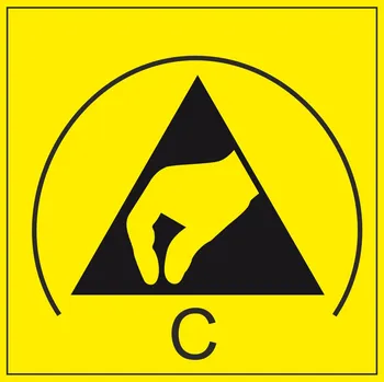 C - elektrostaticky vodivý samolepící vinylová fólie 50x50mm aršík 10 ks