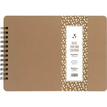 Blok Drasca Art EOOD Album kroužkové Scrapbook Inspiration kraft (300g/m2, 24 listů) A4