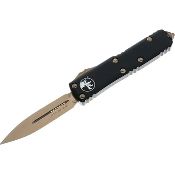Pracovní nůž Microtech UTX-85 D/E, vystřelovací nůž s klipem, bronzová čepel 232-13