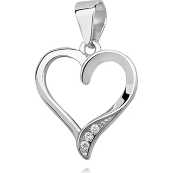 Náhrdelník Lafira stříbrný přívěsek srdce Bell Z1176C (náhrdelník)