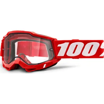 Motodoplněk Brýle - 100% Accuri 2 Enduro Moto (dvojité čiré sklo) - Red