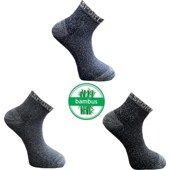 Pánské ponožky PeSaiL Pánské zdravotní ponožky s bambusovým vláknem - Mix barev TERMO (3 pack) Barva: Mix barva, Velikost: 43-46