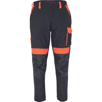Pánské kalhoty Cerva Kalhoty pracovní do pasu MAX VIVO pánské černá/oranžová 62