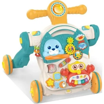 Dětské chodítko Huanger 4v1 interaktivní chodítko zvířátka