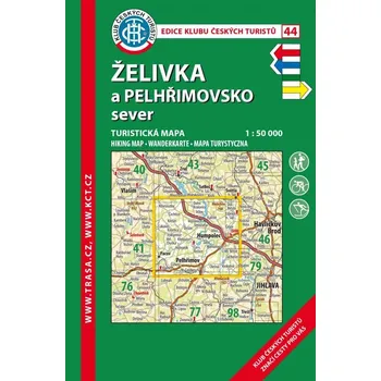 Mapy 44 Želivka, Pelhřimovsko, 5. vydání, 2017 - turistická laminovaná mapa