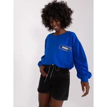 Dámská halenka s aplikací TORKA kobaltová