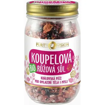Koupelová sůl Bio Růžová koupelová sůl 400 g - Purity Vision