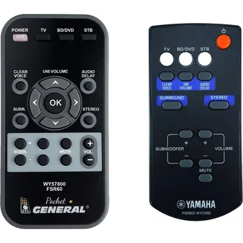 YAMAHA WY57800, FSR60 - dálkový ovladač duplikát